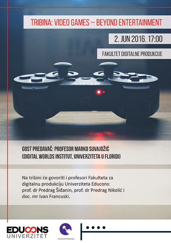 plakat videogames predavanje A4